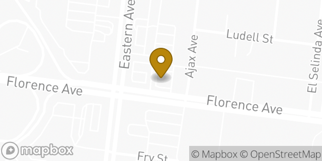 Map showing the location of McDonald's in Bell Gardens, CA 90201