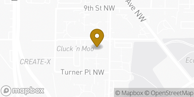 Map showing the location of Amazon Locker - Dilophosaurus in Atlanta, GA 30318
