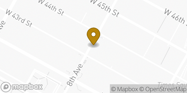 Map showing the location of McDonald's in New York, NY 10036