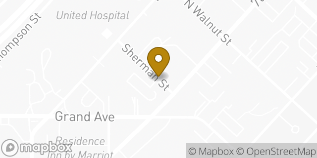 Map showing the location of Allina Health Sleep Center - Fort Road Medical Building in St Paul, MN 55102
