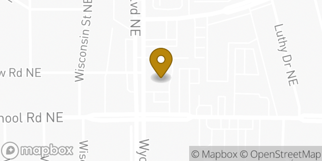 Map showing the location of Walgreens in Albuquerque, NM 87112