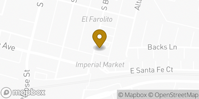 Map showing the location of American Legion Post 277 in Placentia, CA 92870