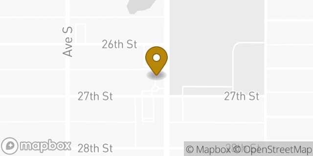 Map showing the location of ATM Alon 7ELEVEN, INC. in Lubbock, TX 79411