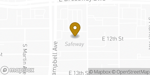 Map showing the location of Coinme in Tucson, AZ 85719