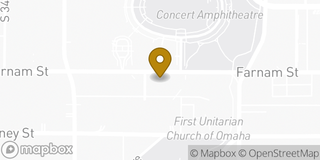 Map showing the location of Chase Bank in Omaha, NE 68131