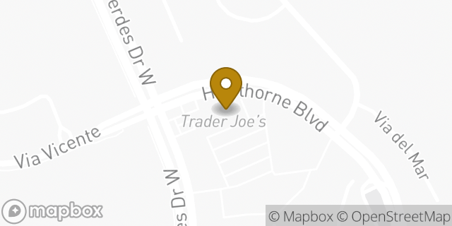 Map showing the location of Trader Joe's in Rancho Palos Verdes, CA 90275
