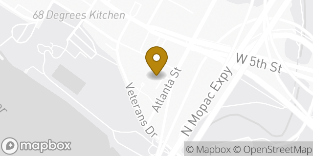 Map showing the location of Charles Johnson House American Legion in Austin, TX 78703