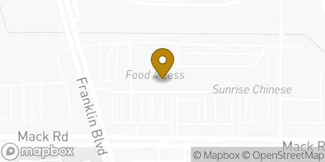 Map showing the location of Coinstar in Sacramento, CA 95823