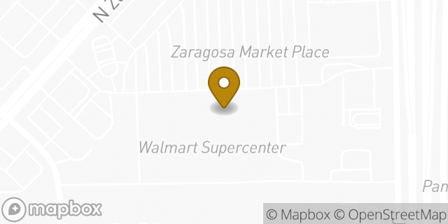 Map showing the location of Walmart in El Paso, TX 79936