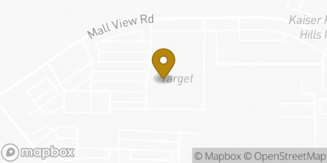Map showing the location of Target Mobile in Bakersfield, CA 93306