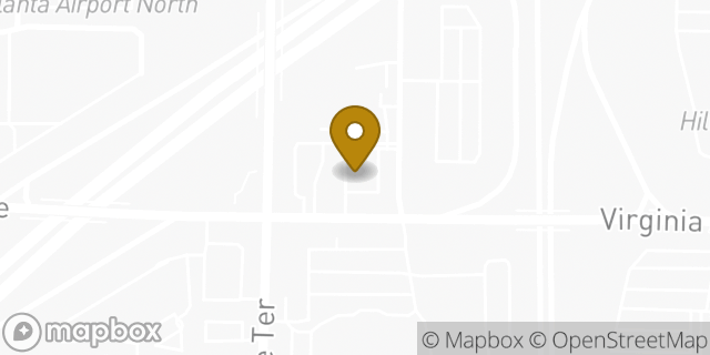 Map showing the location of McDonald's in East Point, GA 30344
