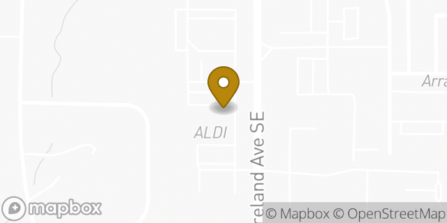 Map showing the location of Aldi in Atlanta, GA 30316
