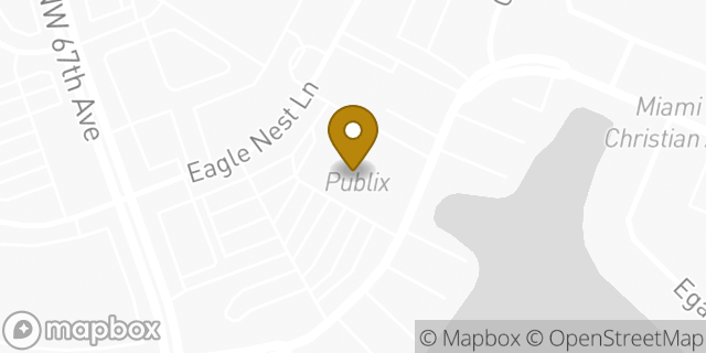 Map showing the location of Publix in Miami Lakes, FL 33014