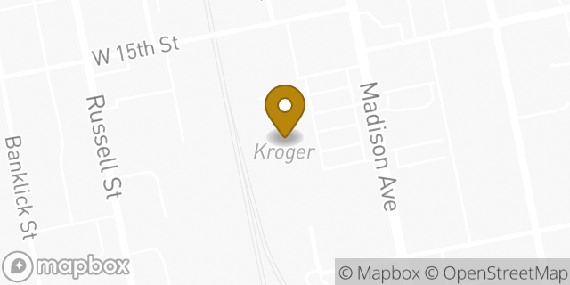 Map showing the location of Kroger in Covington, KY 41011