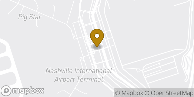Map showing the location of Budget Rent A Car in Nashville, TN 37214