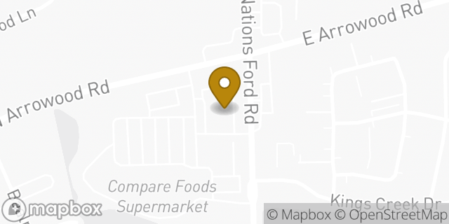 Map showing the location of CVS Pharmacy in Charlotte, NC 28217