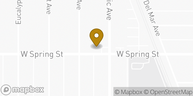 Map showing the location of 7-Eleven in Long Beach, CA 90806