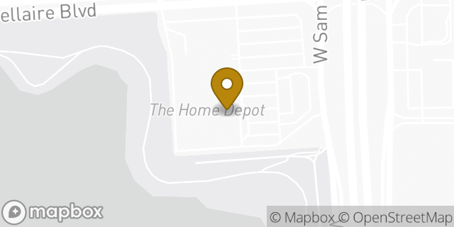 Map showing the location of Penske Truck Rental in Houston, TX 77072