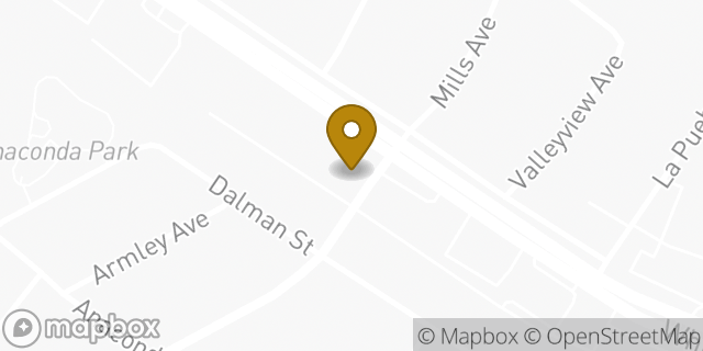Map showing the location of Enterprise Rent-A-Car in Whittier, CA 90605
