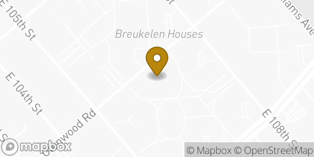 Map showing the location of Amazon Locker - Bulky in Brooklyn, NY 11236