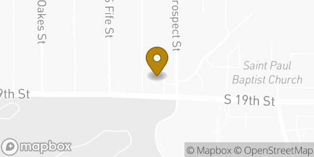 Map showing the location of Amazon Locker - Gianfilippo in Tacoma, WA 98405