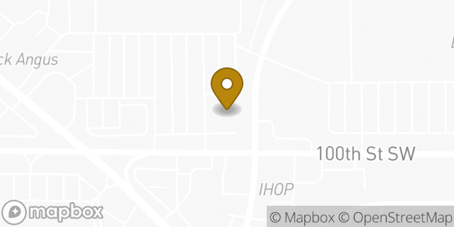 Map showing the location of Amazon Locker - Scenery in LAKEWOOD, WA 98499