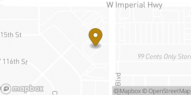 Map showing the location of CVS Pharmacy in Inglewood, CA 90303