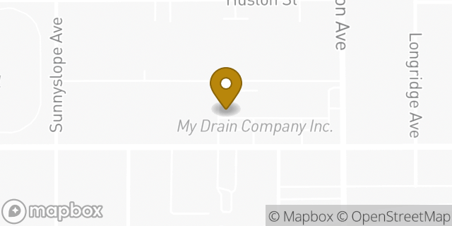 Map showing the location of Starbucks in Sherman Oaks, CA 91423