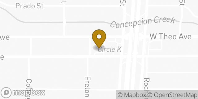 Map showing the location of Amazon Locker - Windswept in San Antonio, TX 78225
