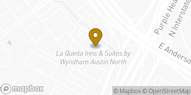 Map showing the location of La Quinta Inn Austin North in Austin, TX 78752