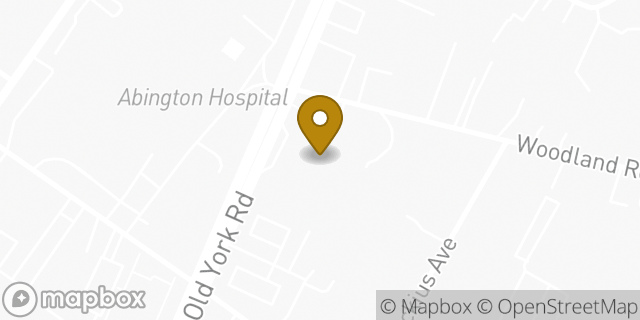 Map showing the location of Gastroenterology Suite - Jefferson Abington Hospital in Abington, PA 19001