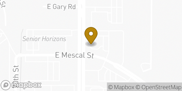 Map showing the location of Starbucks in Scottsdale, AZ 85254