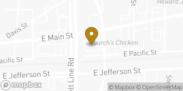 Map showing the location of McDonald's in Grand Prairie, TX 75050