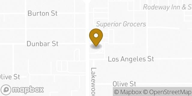 Map showing the location of McDonald's in Bellflower, CA 90706