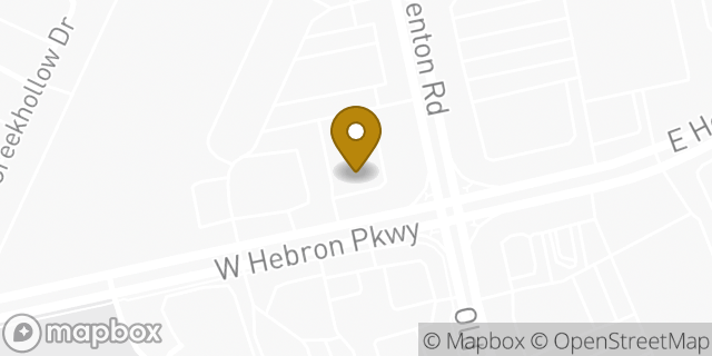 Map showing the location of Amazon Locker - Captain in Carrollton, TX 75010