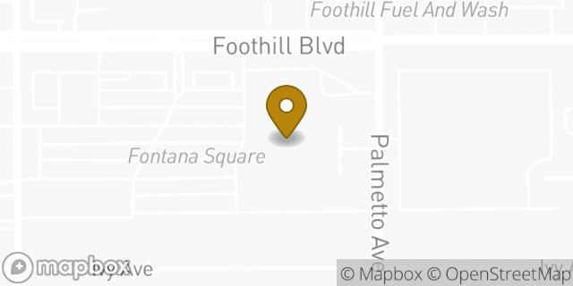 Map showing the location of Walmart in Fontana, CA 92335