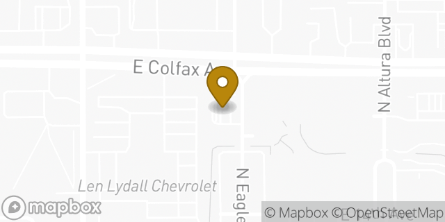 Map showing the location of Colfax in Aurora, CO 80011