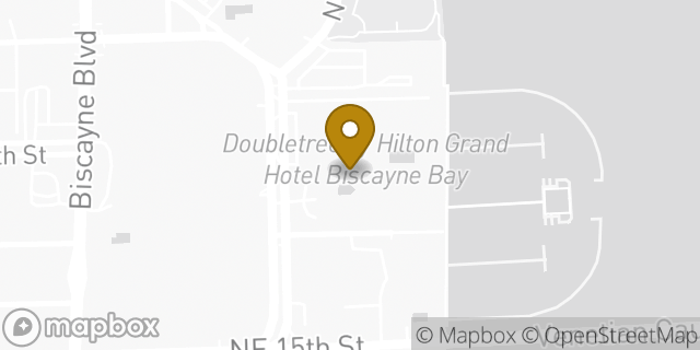 Map showing the location of Amazon Locker - Saturn in Miami, FL 33132