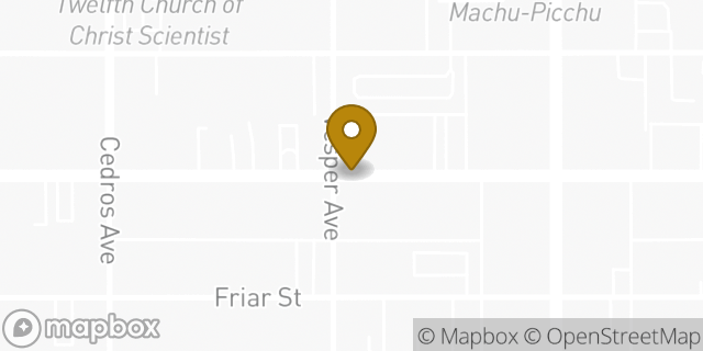 Map showing the location of ATM 7ELEVEN-FCTI in Van Nuys, CA 91411