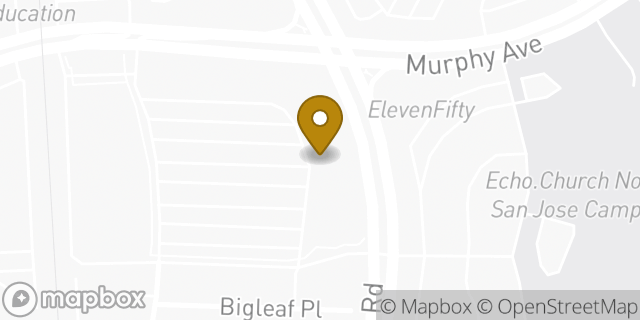 Map showing the location of Peet's Coffee in San Jose, CA 95131