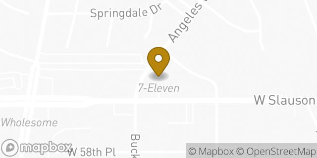 Map showing the location of Amazon Locker - Joan in Los Angeles, CA 90043