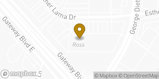 Map showing the location of Amazon Locker - Ideas in El Paso, TX 79936