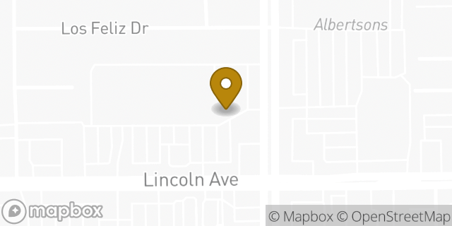 Map showing the location of Subway in Buena Park, CA 90620