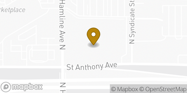 Map showing the location of ATM Target in Saint Paul, MN