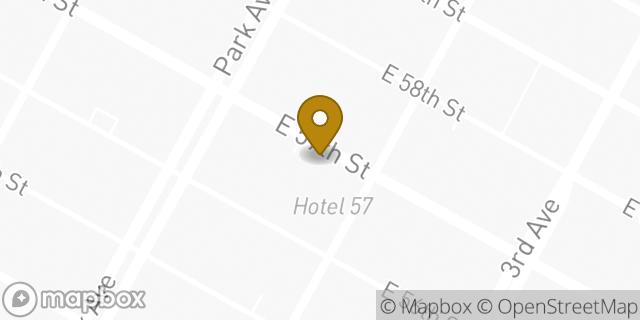 Map showing the location of Dunkin' in New York, NY 10022