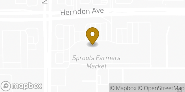Map showing the location of Sprouts Farmers Market in Clovis, CA 93612