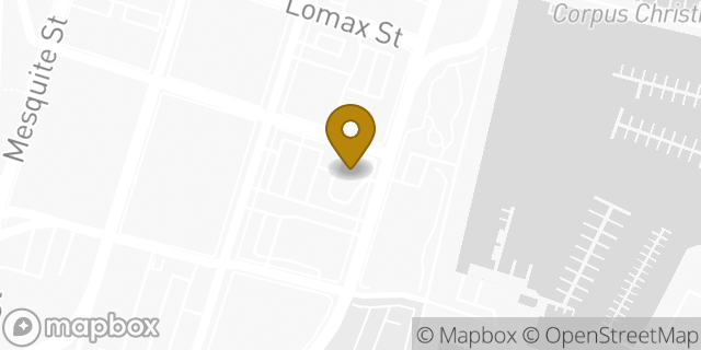 Map showing the location of Whataburger in Corpus Christi, TX 78401