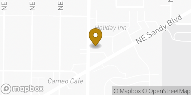 Map showing the location of Amazon Locker - Eythan in Portland, OR 97220