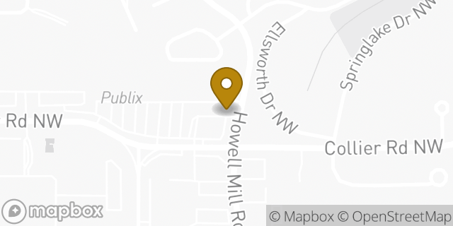 Map showing the location of Chipotle Mexican Grill in Atlanta, GA 30318