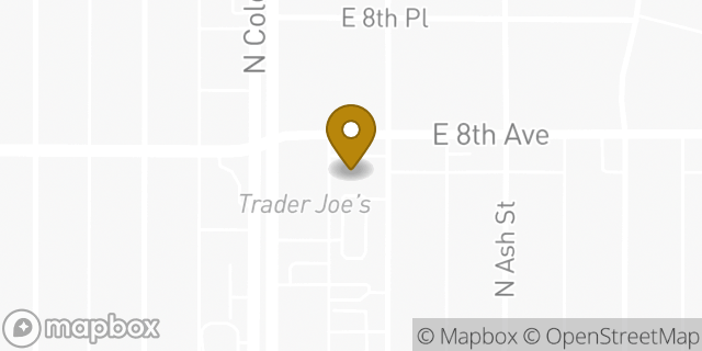 Map showing the location of Amazon Locker - Acton in Denver, CO 80220